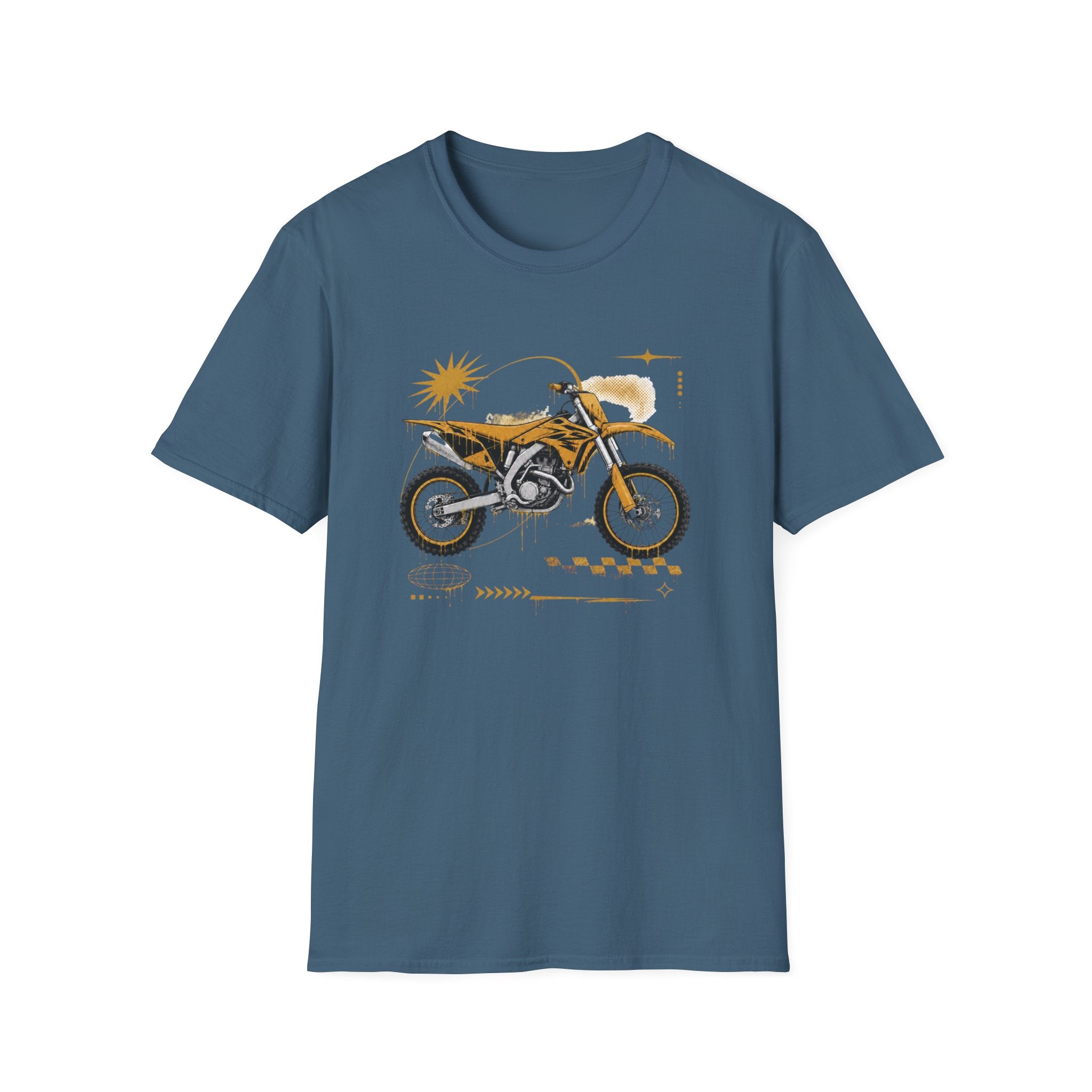 Dirtbike in Orange T-Shirt