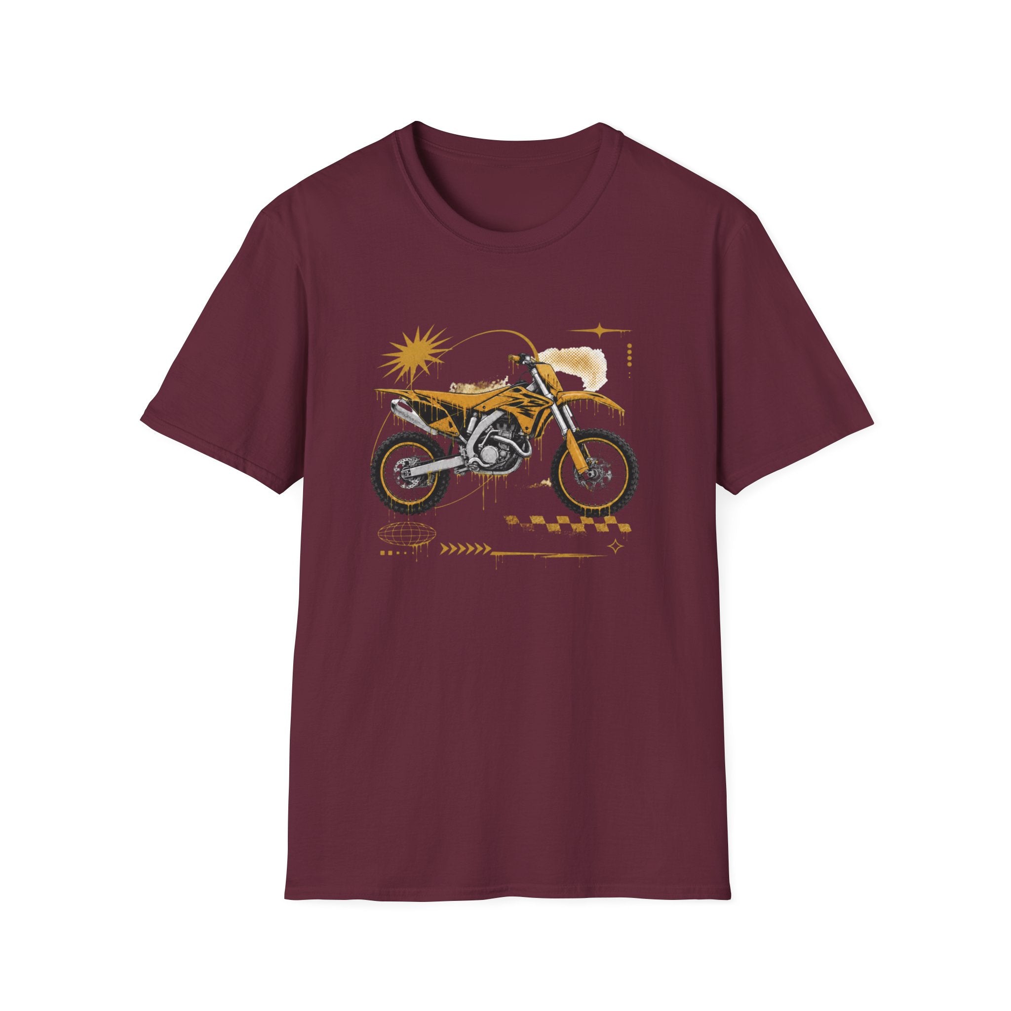 Dirtbike in Orange T-Shirt