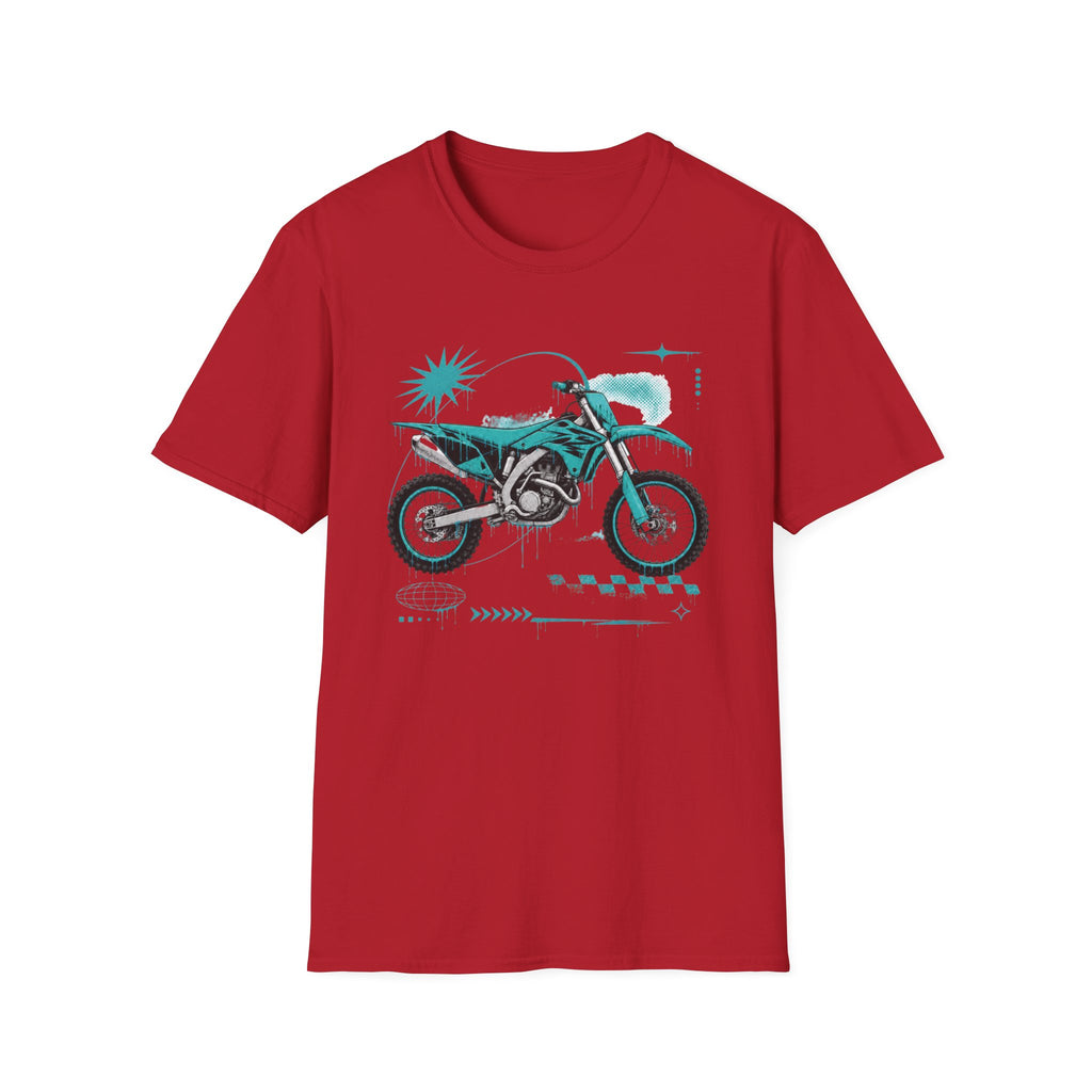 Dirtbike in Teal T-Shirt