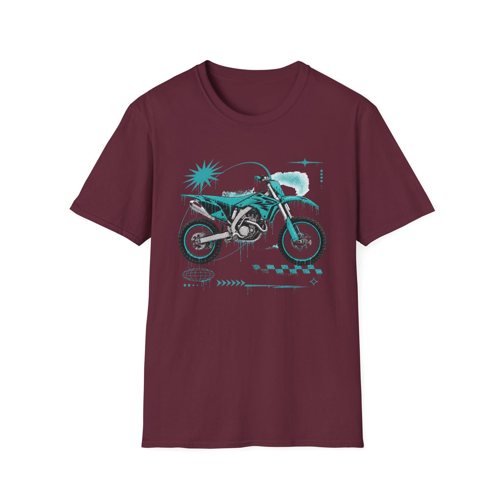 Dirtbike in Teal T-Shirt