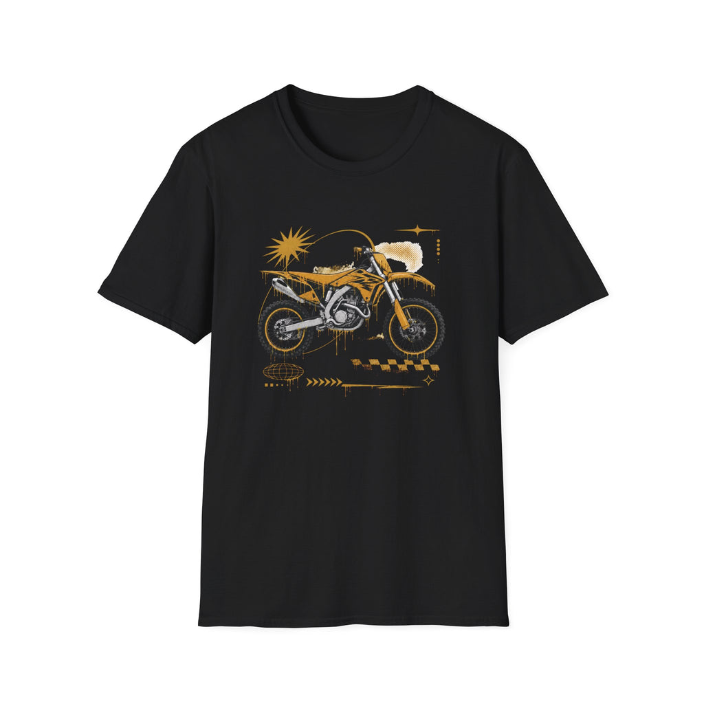 Dirtbike in Orange T-Shirt