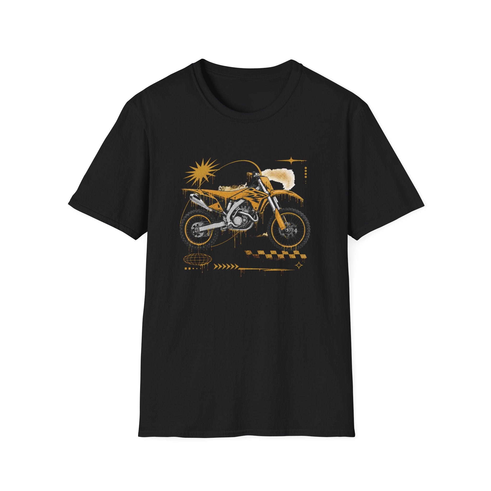 Dirtbike in Orange T-Shirt