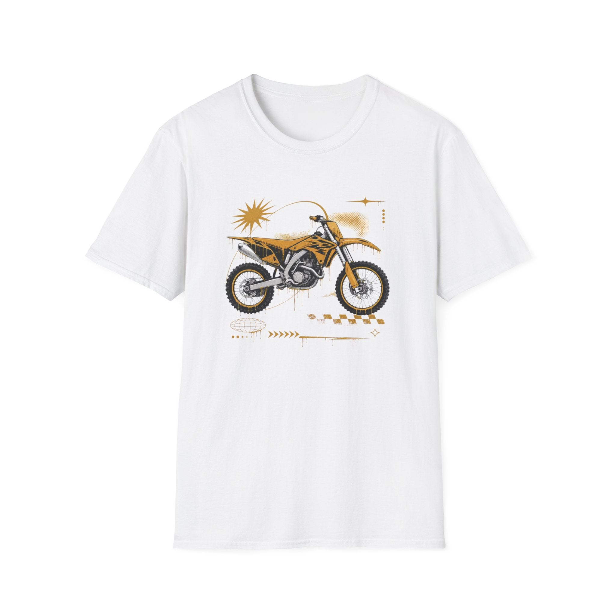 Dirtbike in Orange T-Shirt