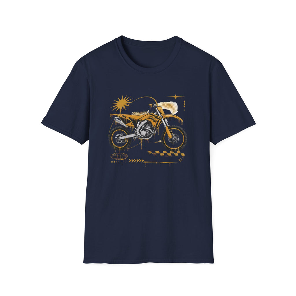 Dirtbike in Orange T-Shirt