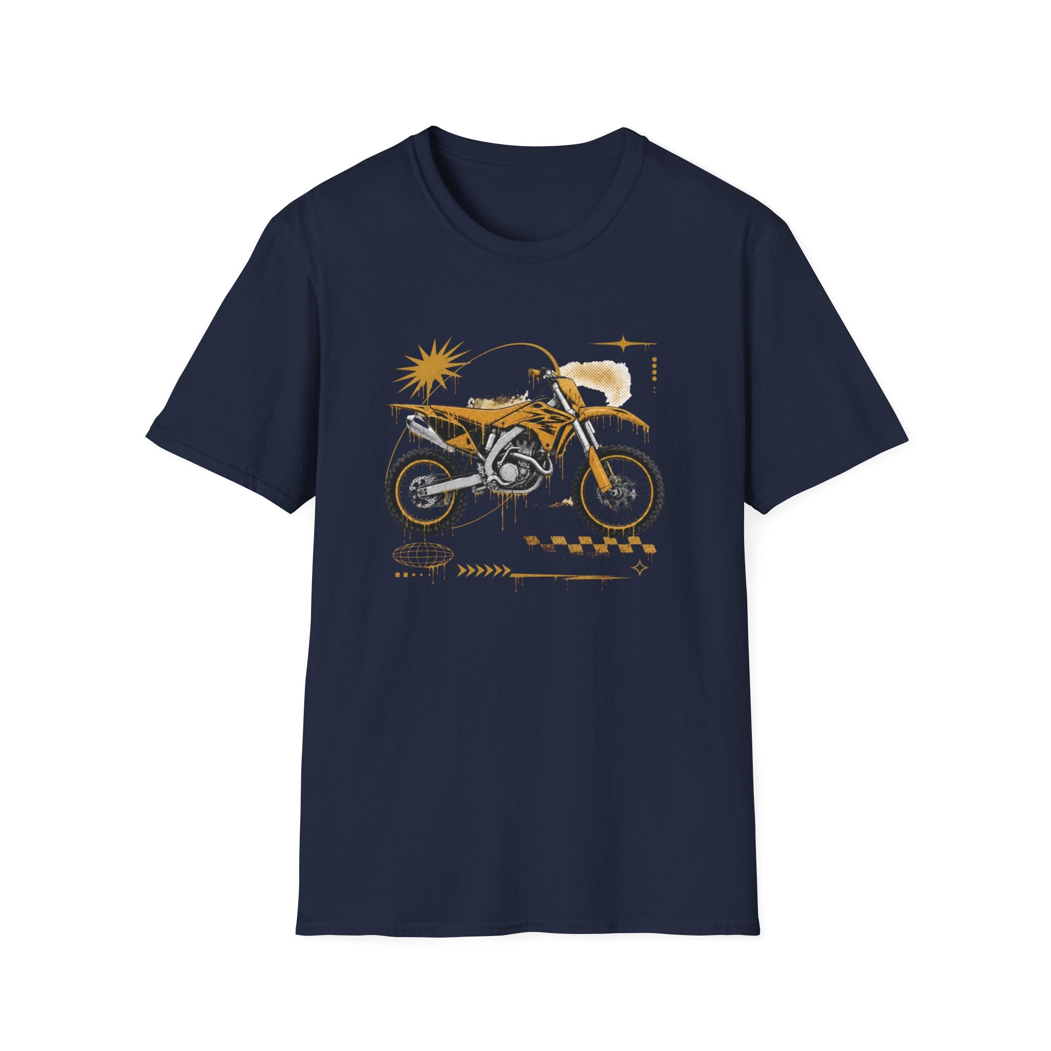 Dirtbike in Orange T-Shirt