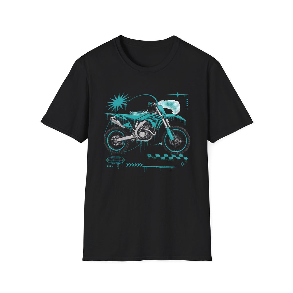 Dirtbike in Teal T-Shirt