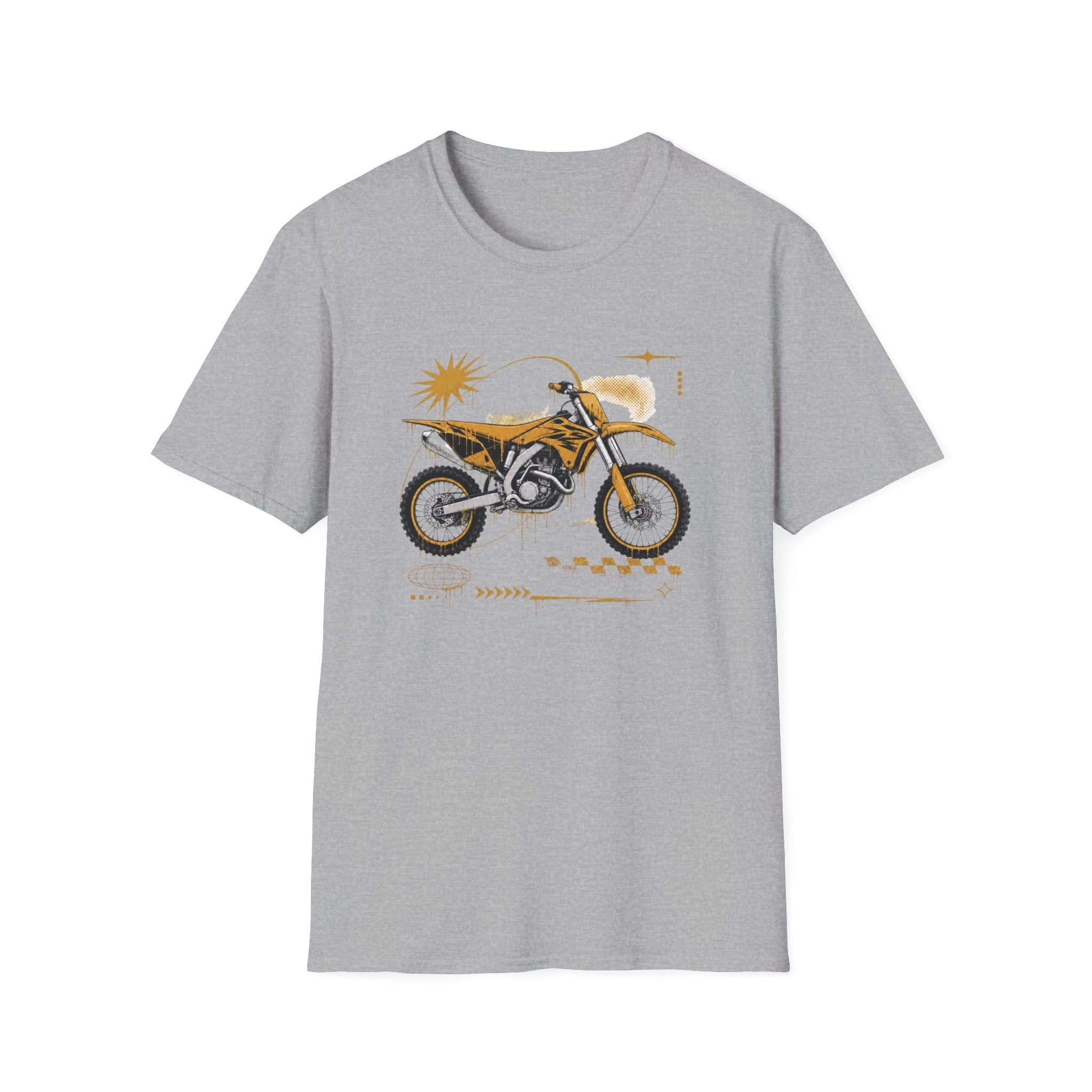 Dirtbike in Orange T-Shirt