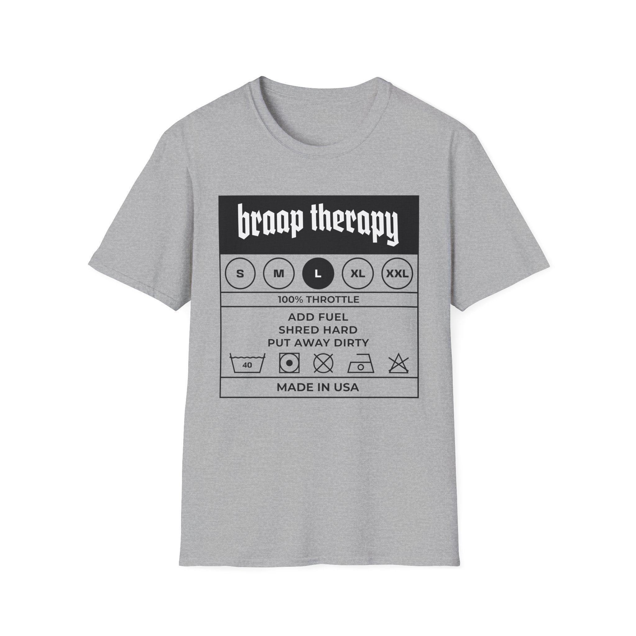 Braaap Therapy Tag T-Shirt