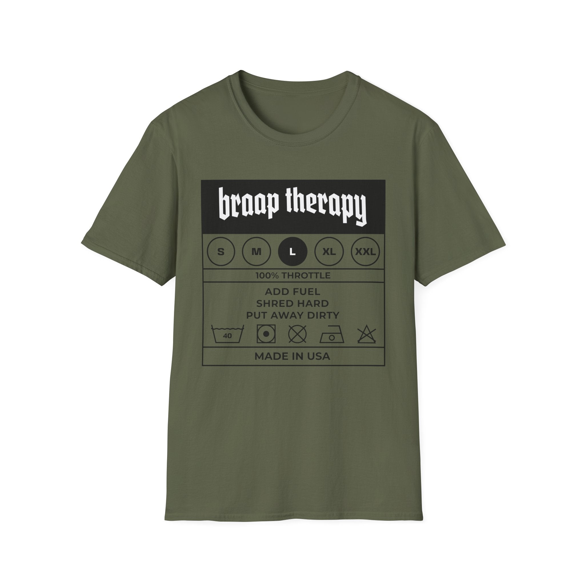 Braaap Therapy Tag T-Shirt