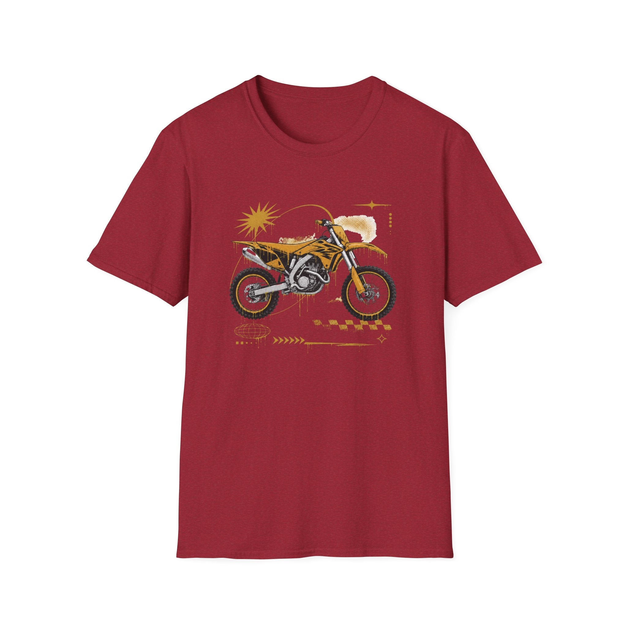 Dirtbike in Orange T-Shirt