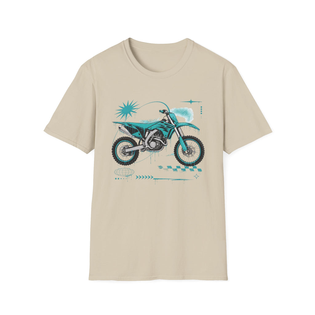 Dirtbike in Teal T-Shirt