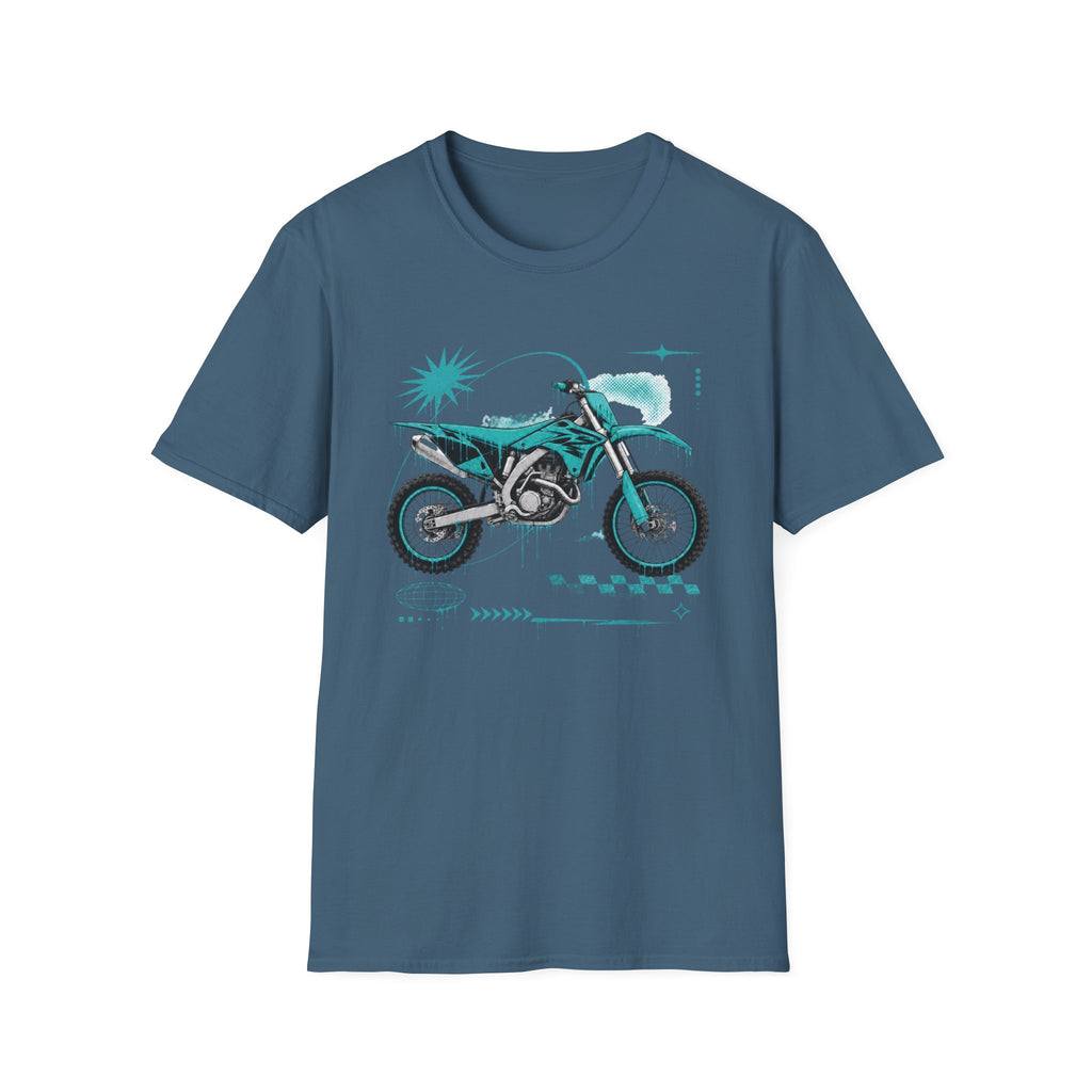 Dirtbike in Teal T-Shirt