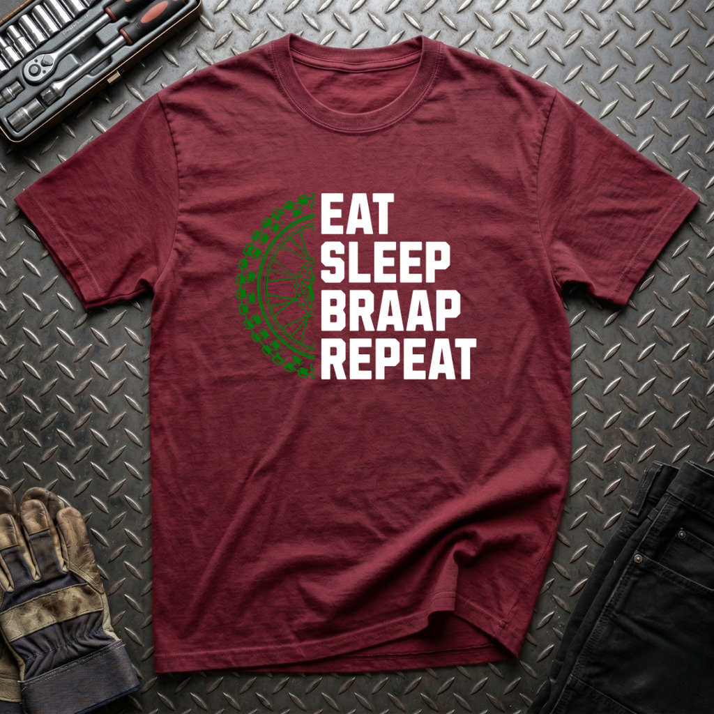 Eat Sleep Braap Repeat T-Shirt