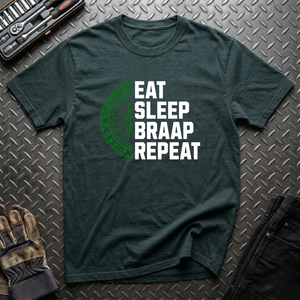 Eat Sleep Braap Repeat T-Shirt