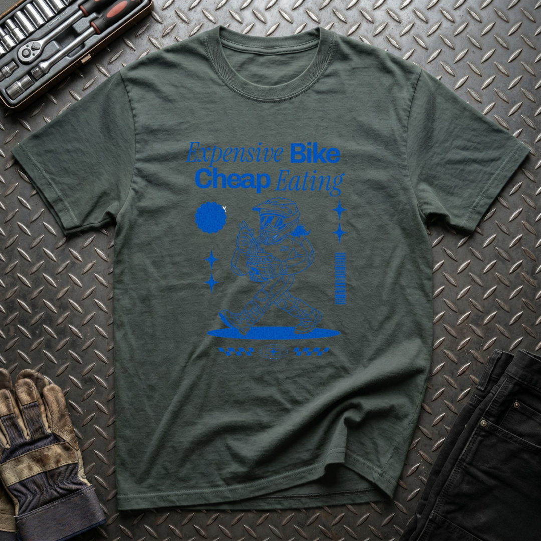 Expensive Bike Cheap Eating T-Shirt