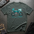 Dirtbike in Teal T-Shirt