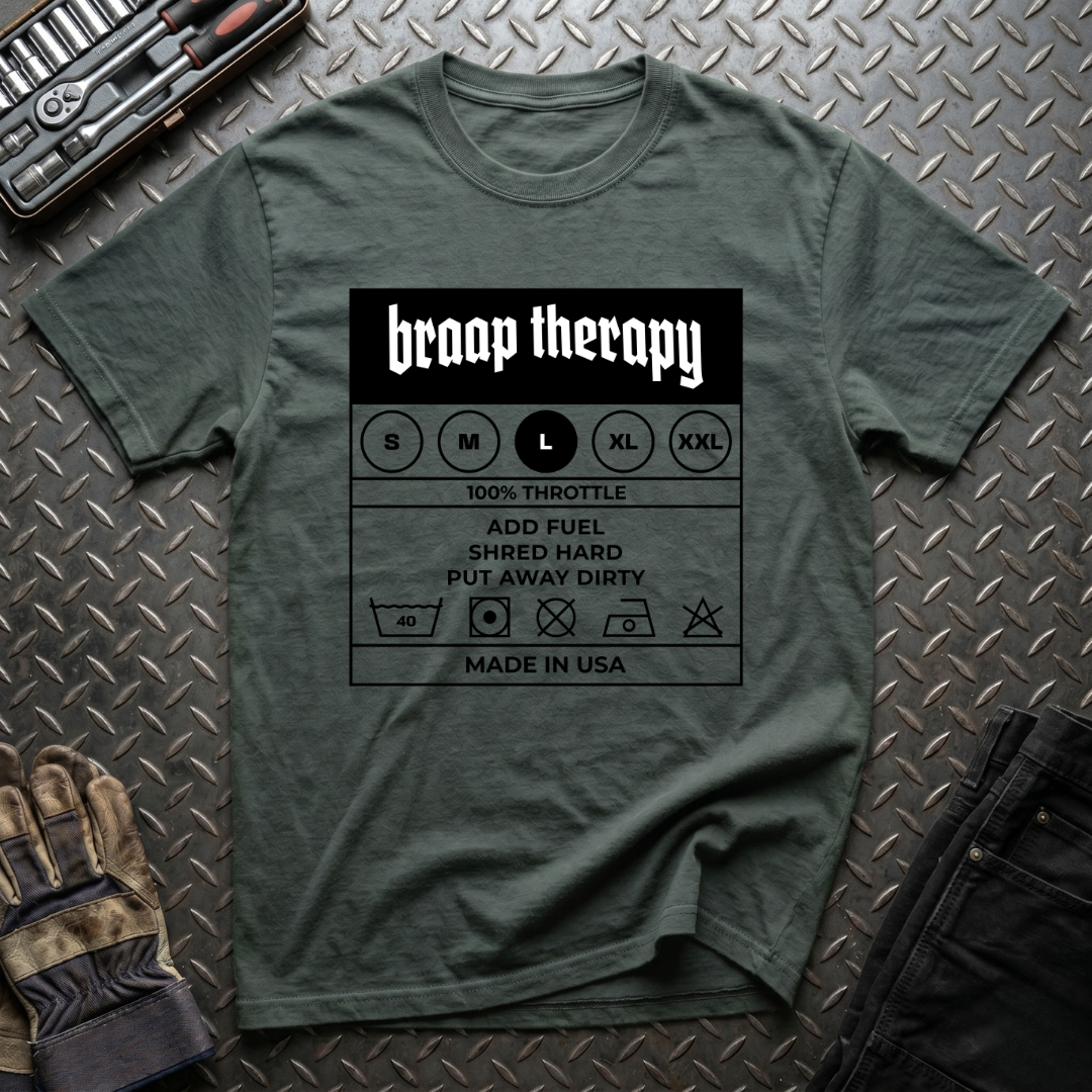 Braaap Therapy Tag T-Shirt