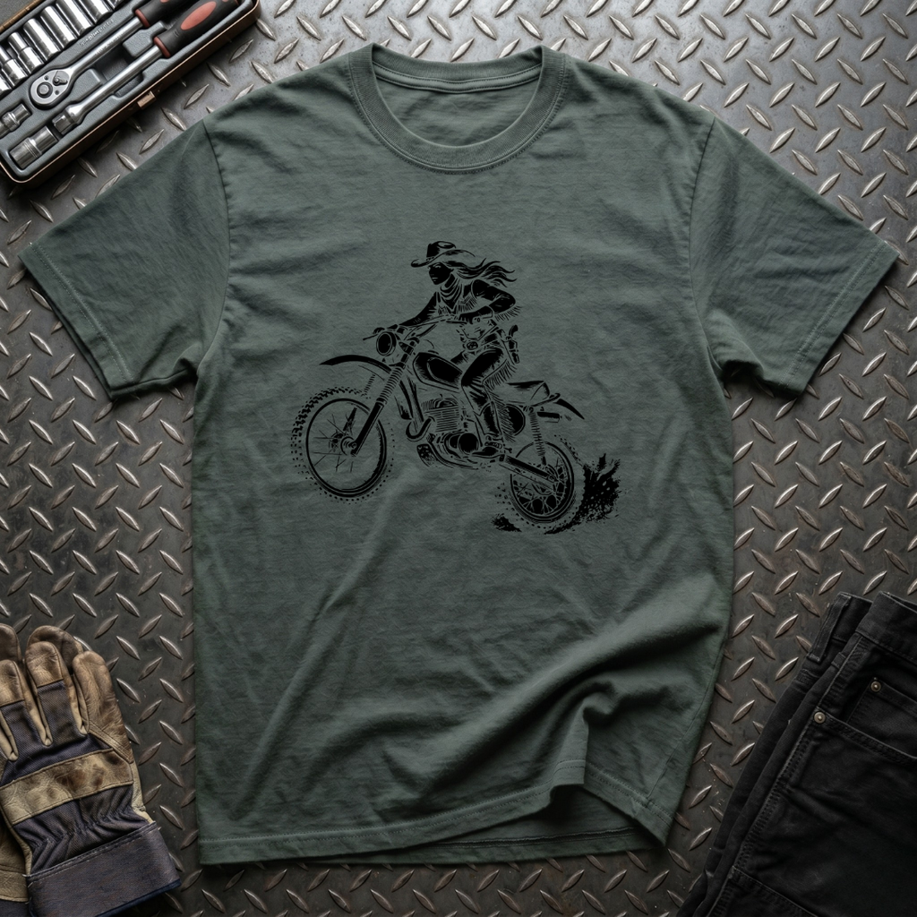 The Dirt Biking Cowgirl T-Shirt