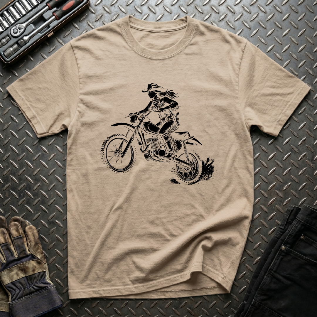 The Dirt Biking Cowgirl T-Shirt