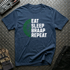 Eat Sleep Braap Repeat T-Shirt