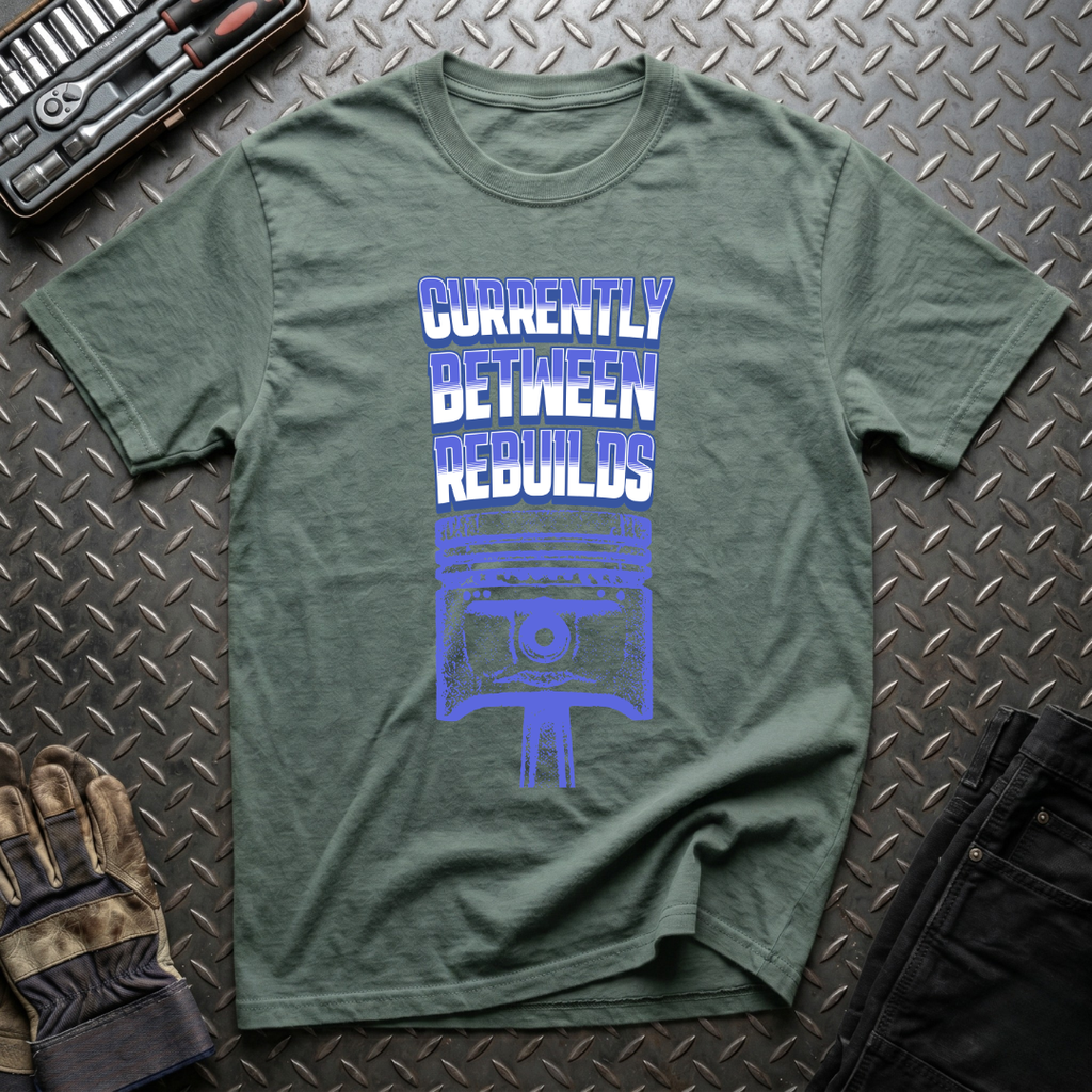 Currently Between Rebuilds T-Shirt
