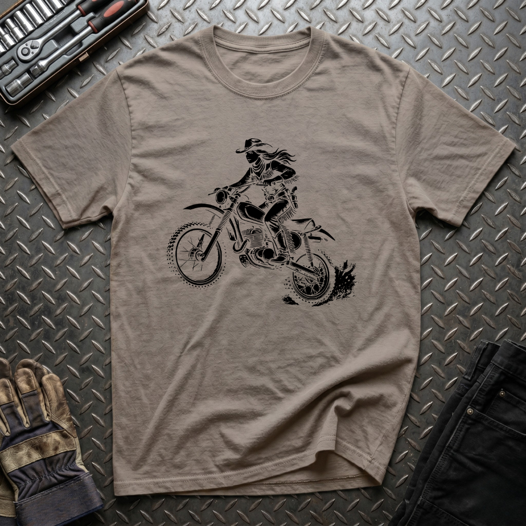 The Dirt Biking Cowgirl T-Shirt