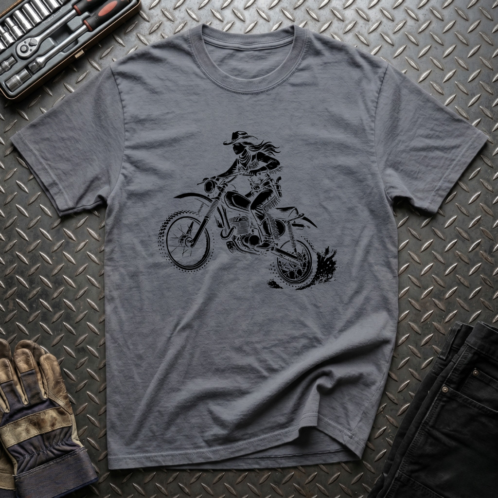 The Dirt Biking Cowgirl T-Shirt