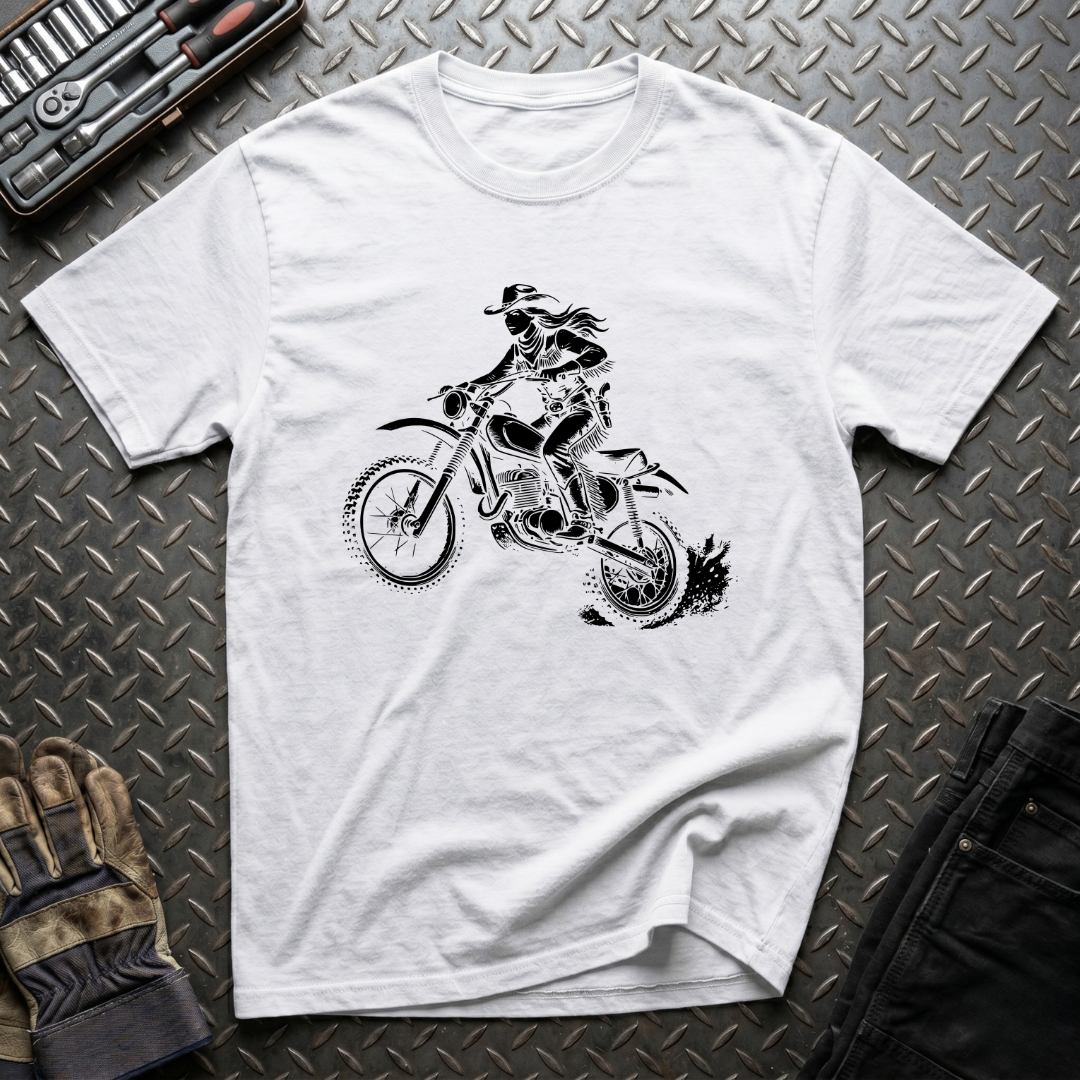 The Dirt Biking Cowgirl T-Shirt